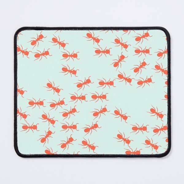 Item preview, Cute Ants Pattern in blue and red designed and sold by kapotka.