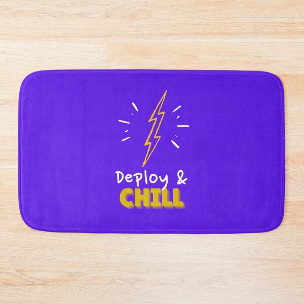 Item preview, Deploy and Chill Programmers and DevOps daily routine blue designed and sold by IrinchiDE.