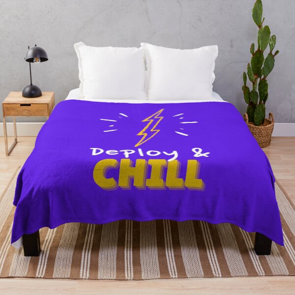 Item preview, Deploy and Chill Programmers and DevOps daily routine blue designed and sold by IrinchiDE.