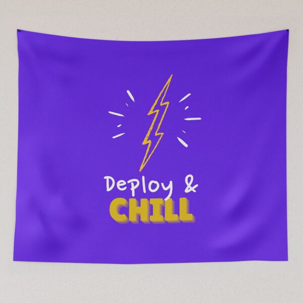 Item preview, Deploy and Chill Programmers and DevOps daily routine blue designed and sold by IrinchiDE.