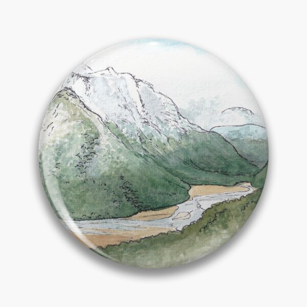 Item preview, Routeburn Flats - Routeburn Track Watercolour designed and sold by Tom Napper Design.