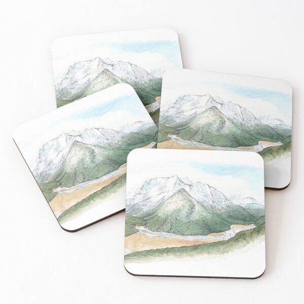 Item preview, Routeburn Flats - Routeburn Track Watercolour designed and sold by Tom Napper Design.