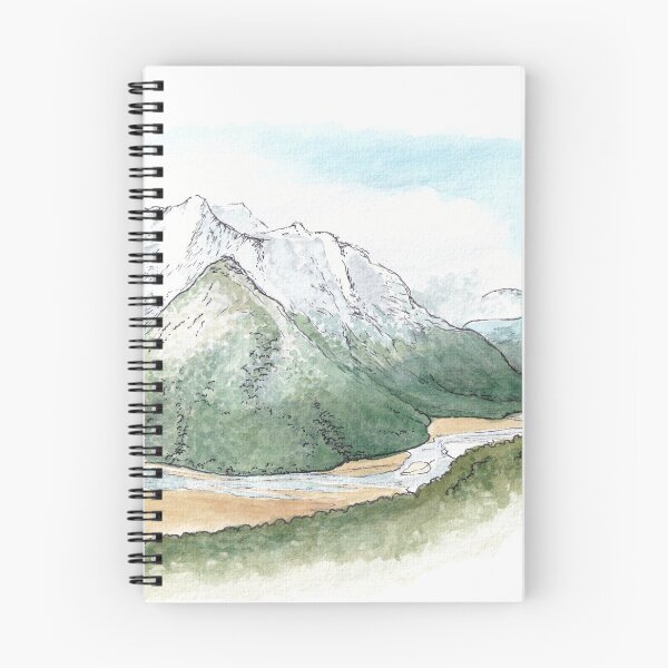 Item preview, Routeburn Flats - Routeburn Track Watercolour designed and sold by Tom Napper Design.