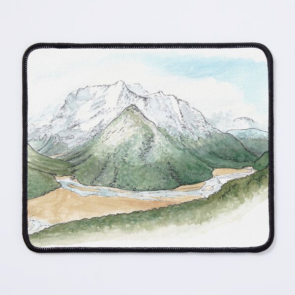 Item preview, Routeburn Flats - Routeburn Track Watercolour designed and sold by Tom Napper Design.