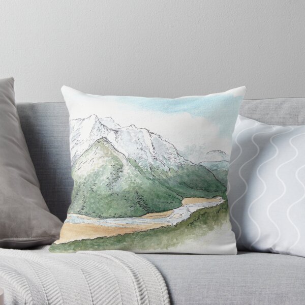 Item preview, Routeburn Flats - Routeburn Track Watercolour designed and sold by Tom Napper Design.