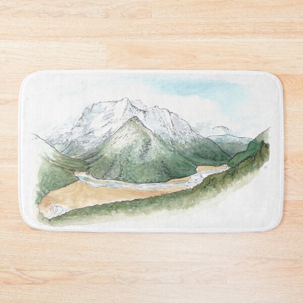 Item preview, Routeburn Flats - Routeburn Track Watercolour designed and sold by Tom Napper Design.