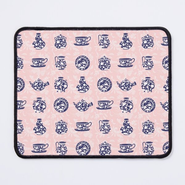 Item preview, Blue Porcelain on Pink Background designed and sold by kapotka.