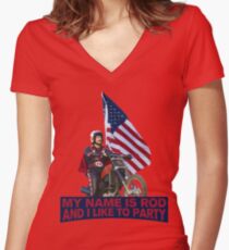 My Name Is Rod Women's Fitted V-Neck T-Shirt