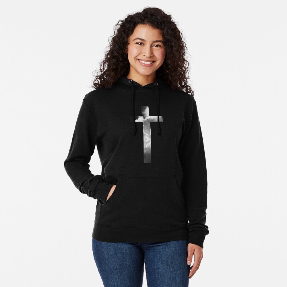 "Christian Cross" Lightweight Hoodie by WordsFromHeaven Redbubble