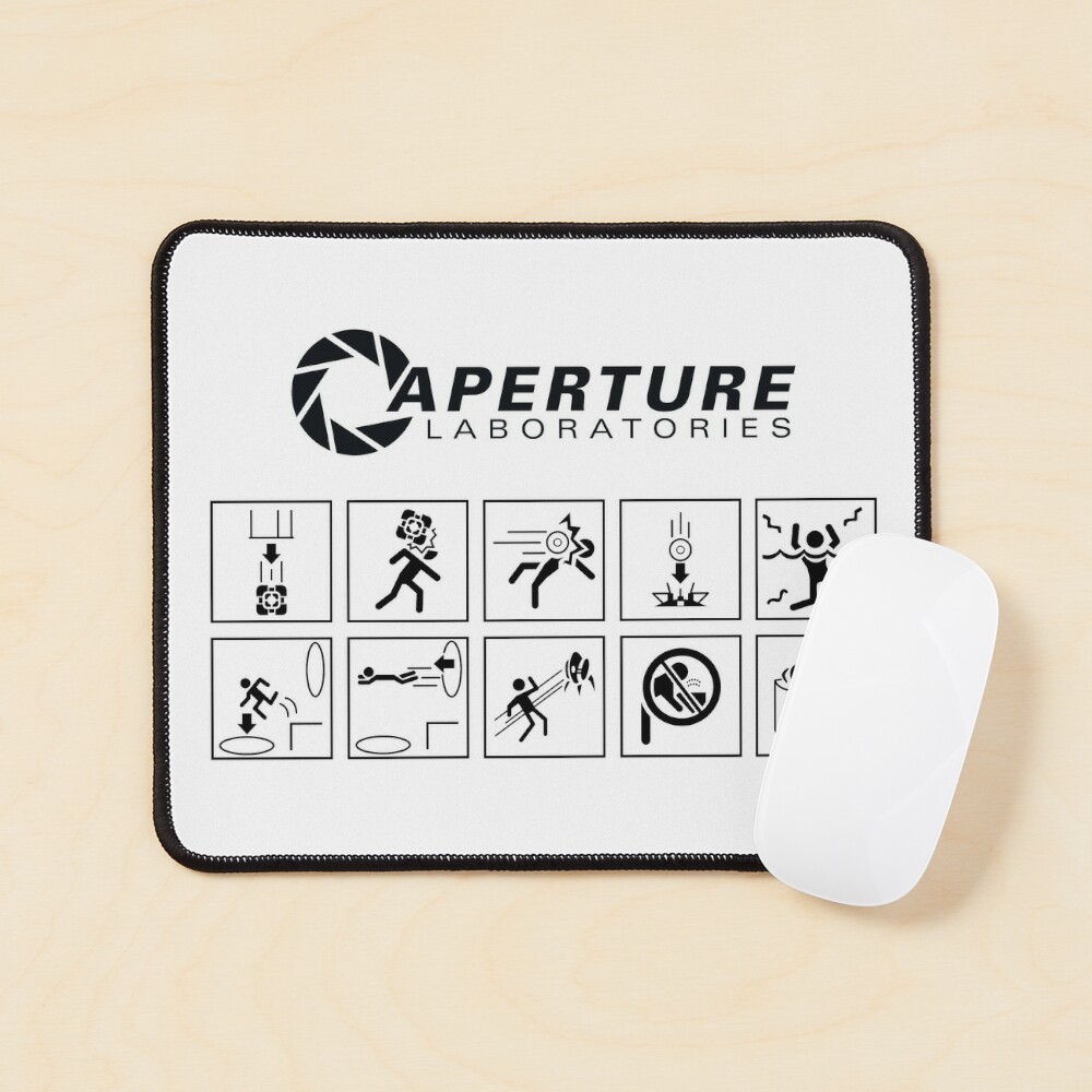 Test Chamber Icons Mouse Pad