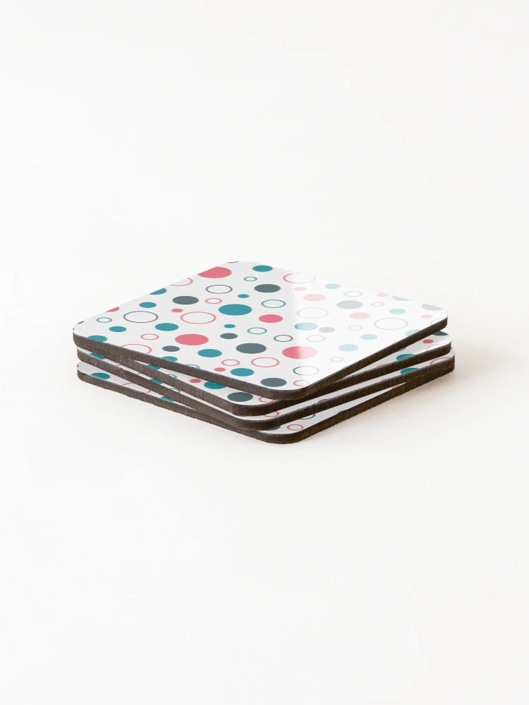 Thumbnail 4 of 5, Coasters (Set of 4), Circular Abstract Pattern designed and sold by Q3Designs.