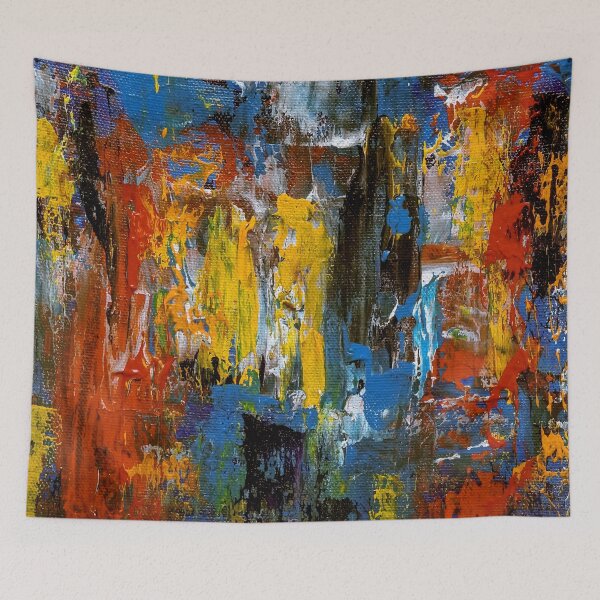 Item preview, Abtract painting acrylic expressionisum abtract canvas designed and sold by ReichbournArt.
