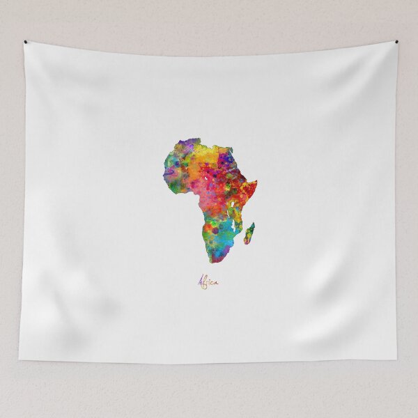 Item preview, Africa Watercolor Map designed and sold by ArtPrints.