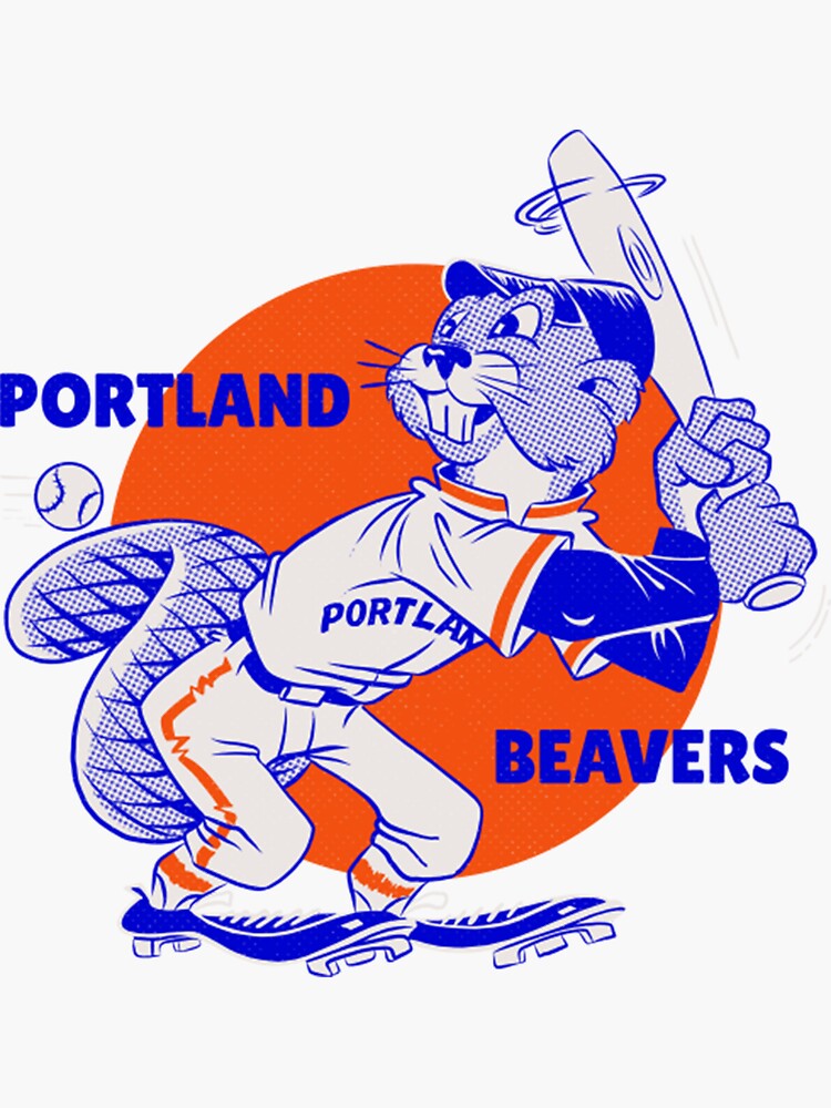 "Portland Oregon TShirtDefunct Portland Beavers Baseball 1903" Sticker