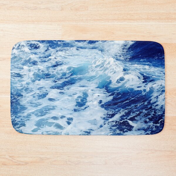 Item preview, Blue Ocean Summer Beach Waves Dark Blue Marble designed and sold by ReichbournArt.