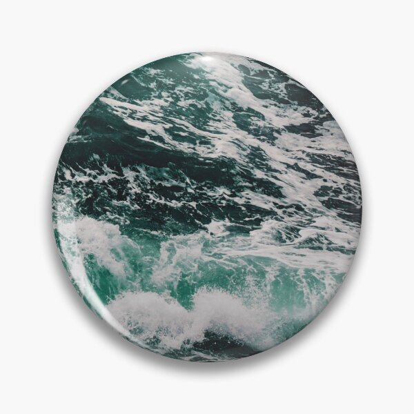 Item preview, Blue Ocean Summer Beach Waves Dark Green Marble designed and sold by ReichbournArt.