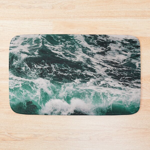 Item preview, Blue Ocean Summer Beach Waves Dark Green Marble designed and sold by ReichbournArt.