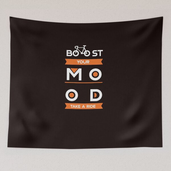 Item preview, Boost your mood | bicycle rider poster  designed and sold by KARTICK DUTTA.