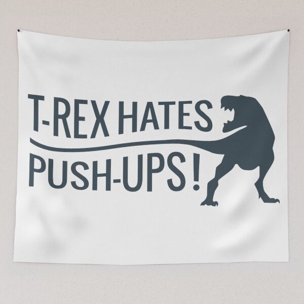 Item preview, T-rex Hates Pushups designed and sold by Daluyong.