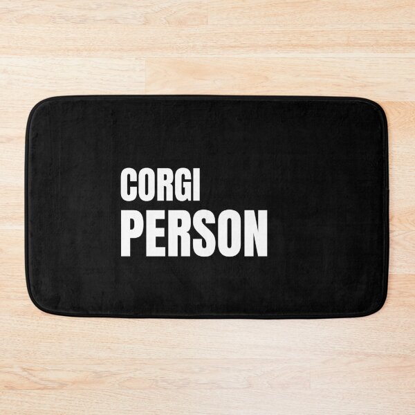 Item preview, Corgi Person -Text Design in White designed and sold by katiekendall.
