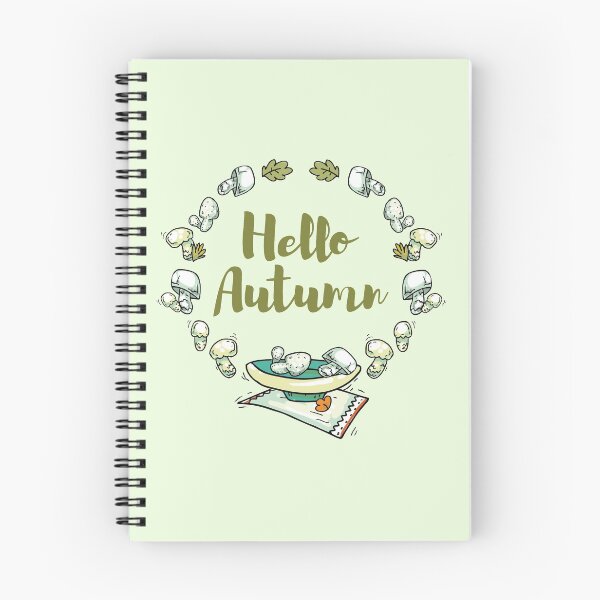 Item preview, Hello Autumn - mushrooms and leaves designed and sold by FunnyChameleon.