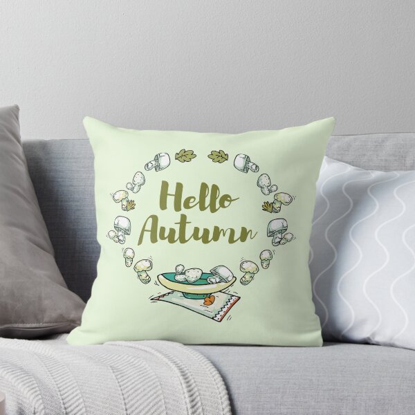 Item preview, Hello Autumn - mushrooms and leaves designed and sold by FunnyChameleon.