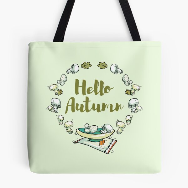 Item preview, Hello Autumn - mushrooms and leaves designed and sold by FunnyChameleon.