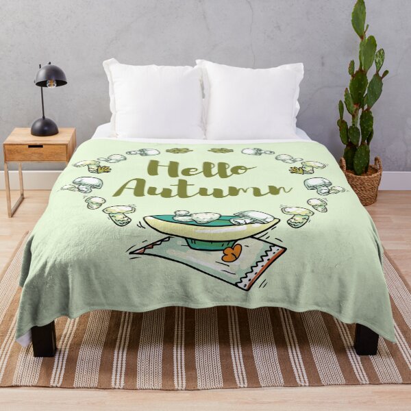 Item preview, Hello Autumn - mushrooms and leaves designed and sold by FunnyChameleon.