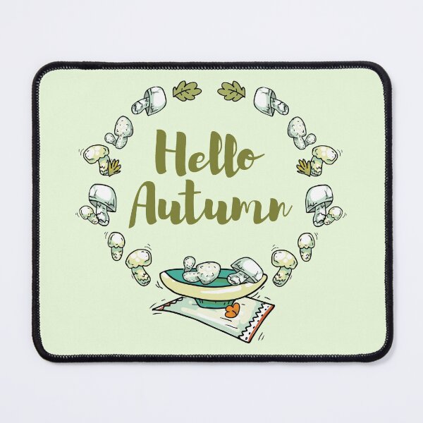 Item preview, Hello Autumn - mushrooms and leaves designed and sold by FunnyChameleon.