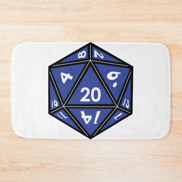 Item preview, D20 Gaming Dice, blue designed and sold by TeesMi.
