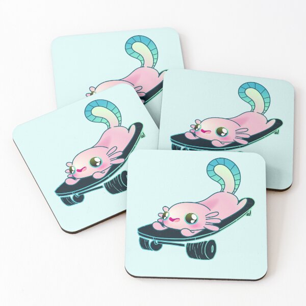 Item preview, Skater Axolotl Skateboard  Lovers Girl or Boy  designed and sold by Nzgiftsandmore.