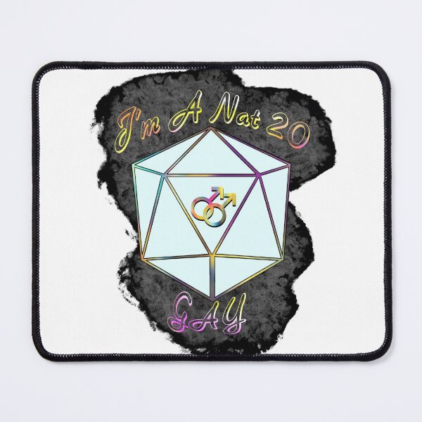 Item preview, Nat 20 GAY! designed and sold by VentiPlease.