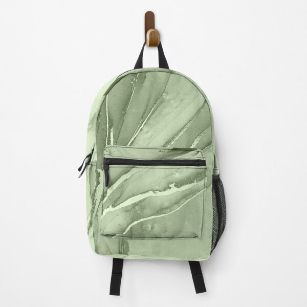 sage green mini backpack