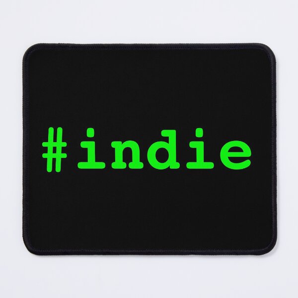 Hashtag Indie - Green Mouse Pad