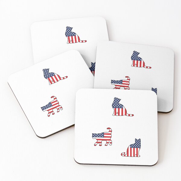 Item preview, American Flag Cat Pack designed and sold by MarshallStickerX.