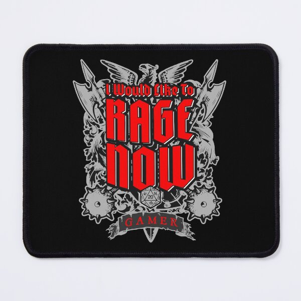 Item preview, I Would Like To Rage Now Barbarian RPG Gamer D20 Dice designed and sold by GrandeDuc.