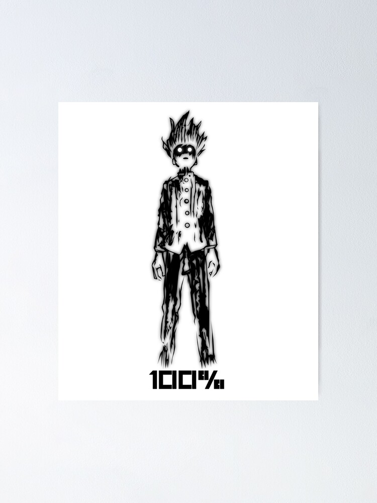 "Mob 100%" Poster for Sale by spyrome876 | Redbubble
