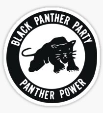 Black Panther Party - panther power Sticker