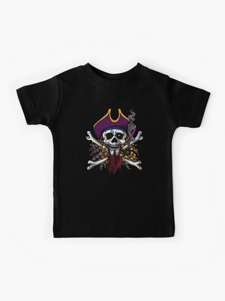 Shop4ever Pirate Skull & Crossbones T-Shirt Pirate Flag Shirts