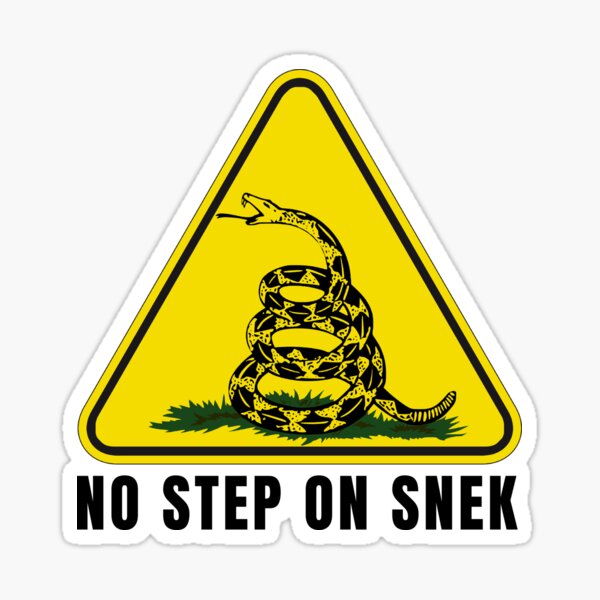 No Step On Snek Sticker