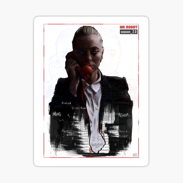 Mind Awake, Body Asleep -Mr Robot S2 Sticker