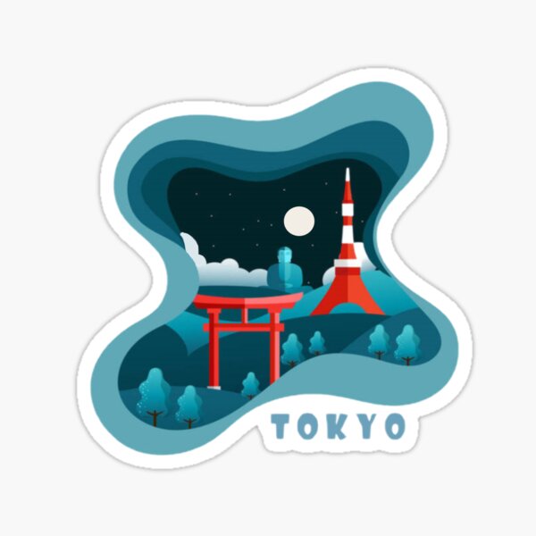 Autocollant Tokyo 2021 Japon Jeux Olympiques sticker résistant aux UV Autocollant Tokyo 2021 Japon Jeux Olympiques sticker résistant aux UV