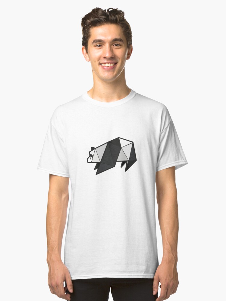 Alternate view of Origami Panda Classic T-Shirt