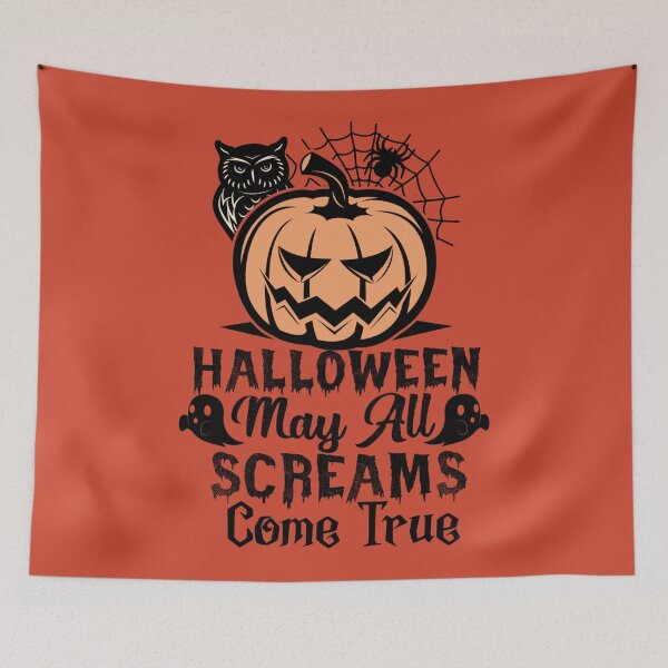 Item preview, May All Screams Come True - Halloween designed and sold by S Cube Design.