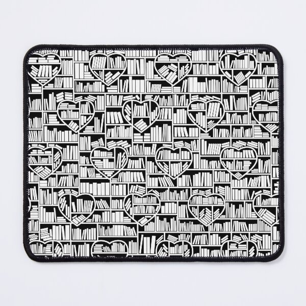 Item preview, Book Lover Heart Library Pattern designed and sold by GrandeDuc.