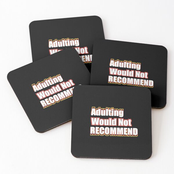 Item preview, Adulting would not recommend Colorfun design designed and sold by X-Store.