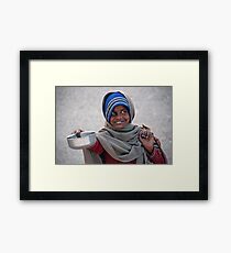 Smiling Beggar Framed Print