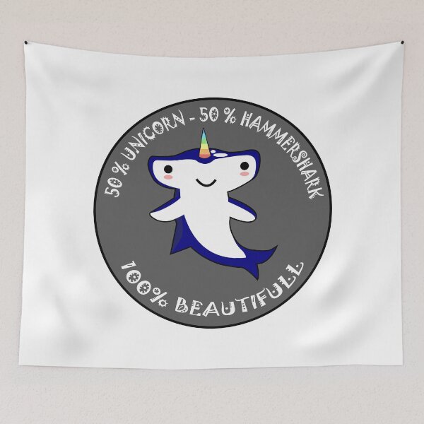 Item preview, 50% Unicorn 50 % Hammershark 100% Beautiful | Mixed Race designed and sold by DAFIN.