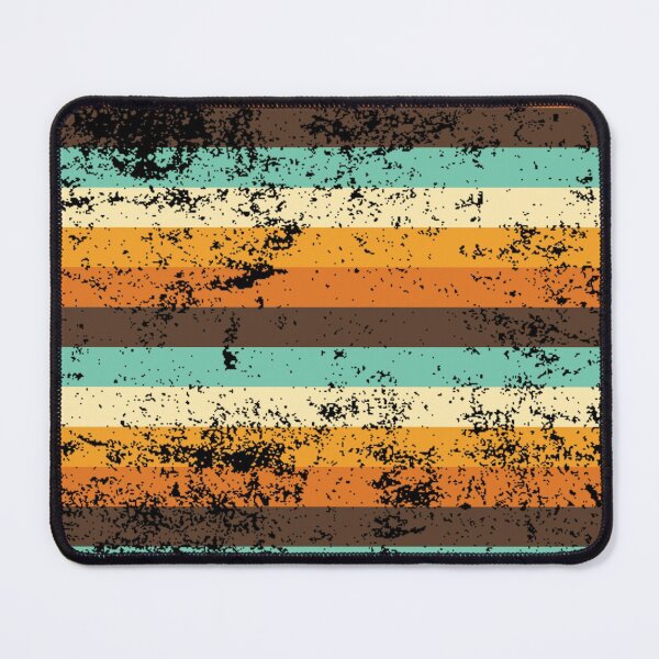 Item preview, Retro Coloured Distressed Stripey Pattern Design designed and sold by RhubarbMyrtle.