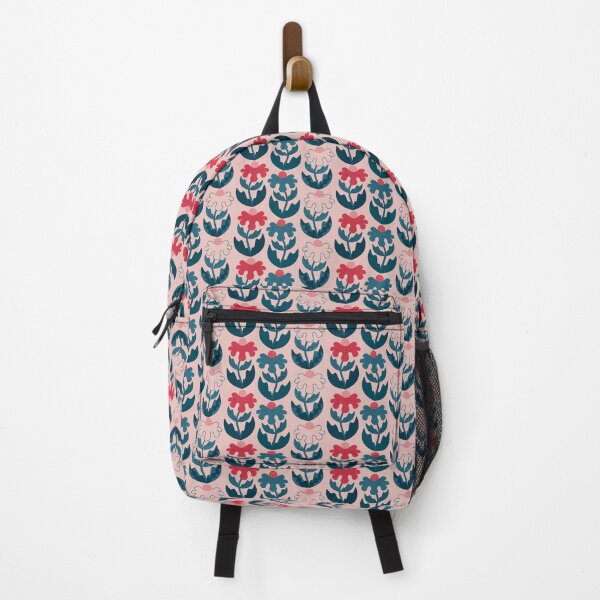 Item preview, Red blue flowers pattern designed and sold by Capictures.